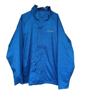 Columbia Jacket Mens XL Blue Thermal Coil Interchange Hooded Snow Waterproof